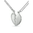 thumbnail image 2 of JewelersClub Accent White Diamond Sterling Silver Heart Pendant, 2 of 5