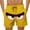 Yellow, variant on Axiiglly Mens Shorts Casual Funny Expression Print Drawstring Elasic Waist Swim Trunks Hawaiian Summer Beach Workout Shorts with Pockets S-5XL