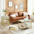 thumbnail image 3 of Costway Ensemble de 2 Tables Basses Gigognes Tiroir Étagère Table d'Appoint Moderne pour Sofa Cadre en Acier, 3 of 10