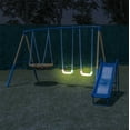 Sportspower Starlight Metal Swing Set with 2 LED Swings, Saucer Swing