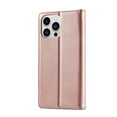 thumbnail image 3 of SaniMore for iPhone 15 Pro Max 6.7" 2023 Case, Prumiem PU Leather Wallet Kickstand Cover Magnetic Flip Design Card Slots Shockproof Anti-drop TPU Full Body Protective Shell, Rosegold, 3 of 10