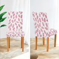 thumbnail image 3 of Yayeee 2 Pack Dining Chair Covers Stretch Parson Chairs Slipcovers Seat Protector, Pink Popsicle Pattern, 3 of 6
