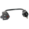 thumbnail image 3 of StarTech 12in Power Cord Extension - NEMA 5-15R to NEMA 5-15P - 12, 3 of 11
