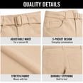 thumbnail image 4 of Beverly Hills Polo Club Girls School Uniform Pants Stretch Skinny Fit Pants 2 Pack, 4 of 7