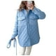 thumbnail image 1 of Txlixc Chaqueta acolchada para mujeres con cinturón ligero, cómodo, cálido, de manga larga de una sola fila Txlixc moda, 1 of 3
