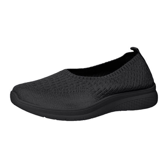 Women's Woven Orthopedic Breathable Shoes Comfortable Walking Sneakers with Arch Support Wide Fit Go Walk Slip on Tenis Comfy Work Slip Ins Loafers Standing All Day Soft Foam Summer Shoes