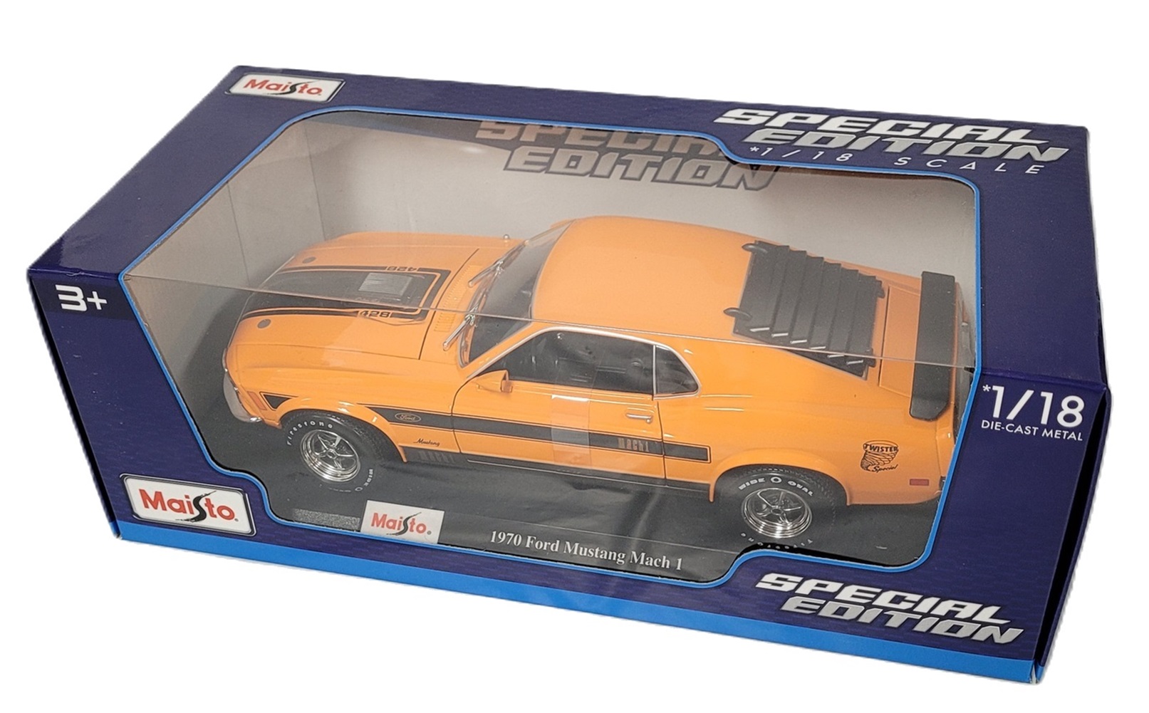 新品マイスト1/18 【Maisto】■1970年式Ford Mustang Mach 1/希少/■フォード/フェラーリ/BMW/ポルシェ/アウディ/オートアート/京商/他 1⁄18 Maisto 1970 Ford Mustang Mach 1 Mach I (Blue) Diecast Car Model