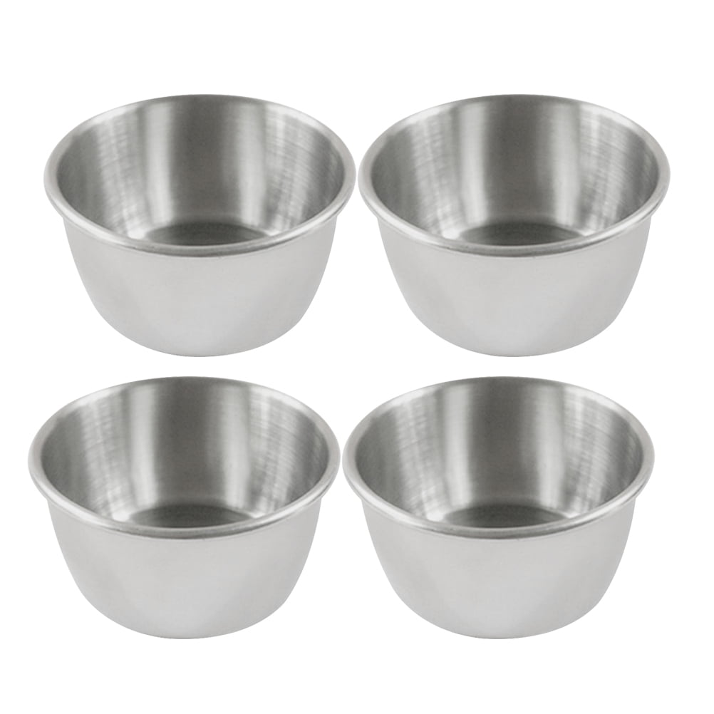 4pcs Small Sauce Container Dipping Cups Dipping Bowl for Home Kitchen Resturant 