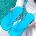 thumbnail image 5 of Daolelai Ladies Slippers New Colorful Flip Flops Bathing Non- Portable Beach Sandals, 5 of 5