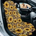 thumbnail image 2 of Garronmavis Sunflower Leopard Print Car Seat Towel Cover Stain Resistant Breathable Non-Slip Post Workout Sweat Protection Front Seat Protector for Cars SUV Trucks Sedan Van, 2 of 9