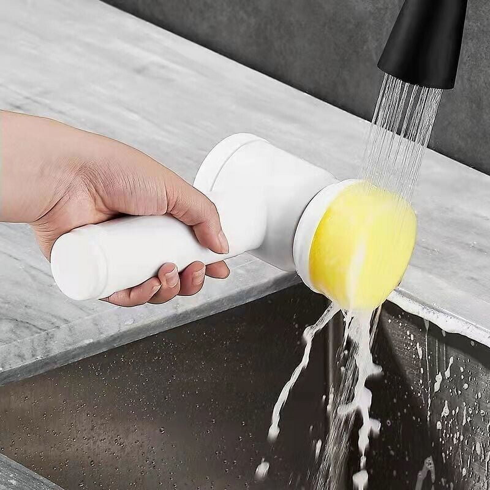 YFMHA Electric Cleaning Brush Handheld Kitchen Brushes Wireless Bathroom  Scrubber Tool 