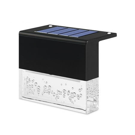 

Yard Fence Light LED Solar Panel Warm White 3000K Rechargeable Patio Stairs Lamp Weatherproof Wireless Deck Lighting Decor