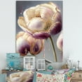 thumbnail image 2 of Designart Cream And Purple Tulip II Canvas Wall Art, 2 of 5