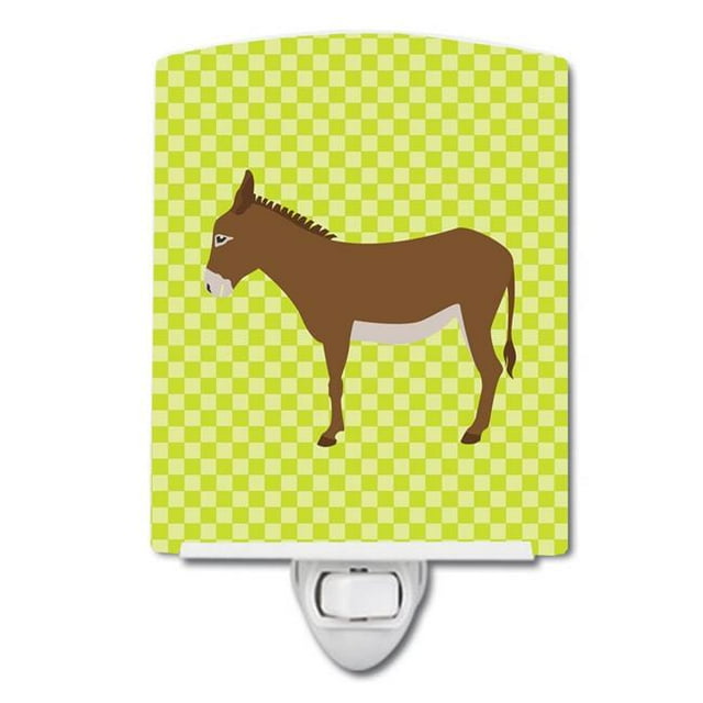Carolines Treasures BB7675CNL Cotentin Donkey Green Ceramic Night Light