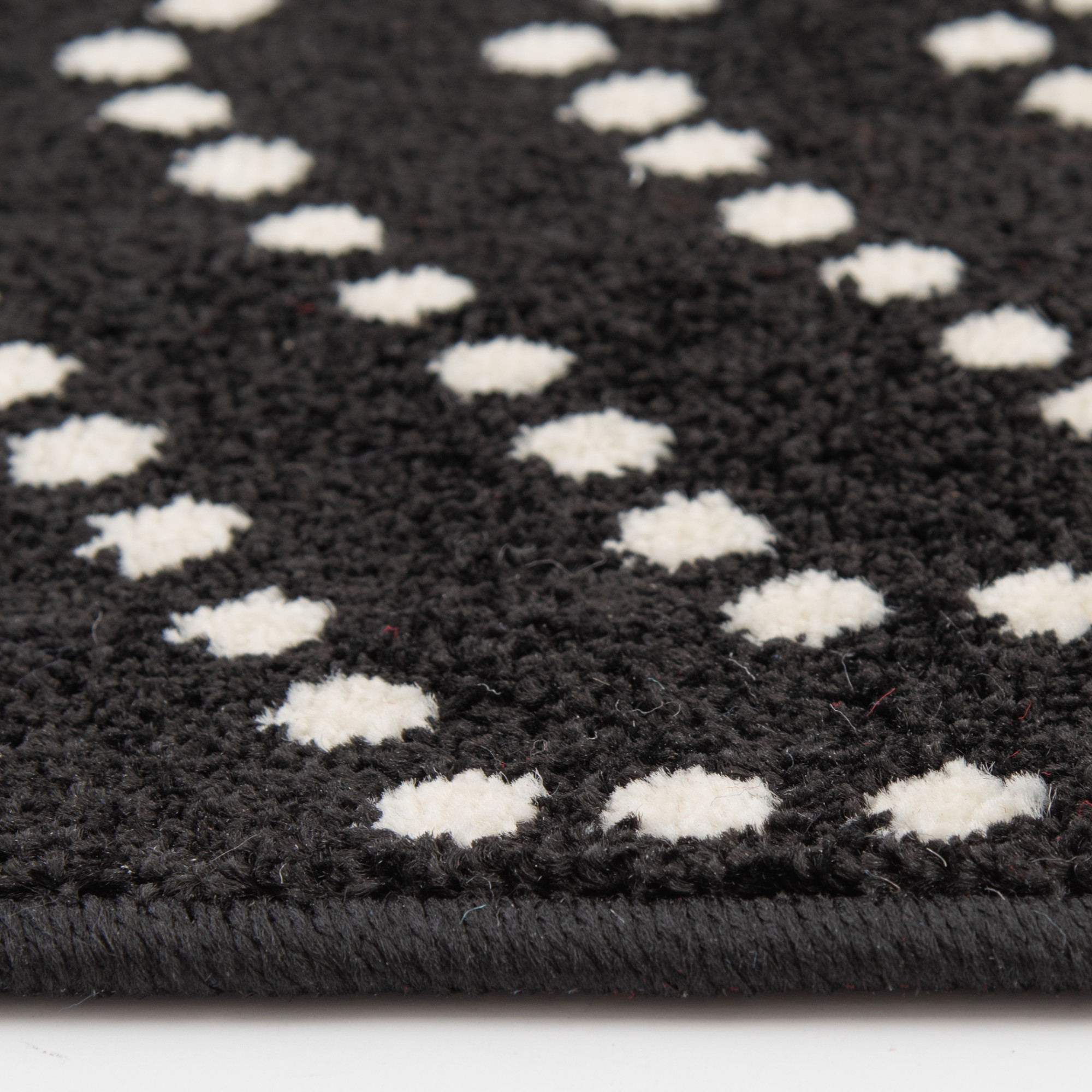 Loomaknoti Terrace Tropic 084 Valeria 9'10" x 12'10" Geometric Indoor/Outdoor Area Rug , Black/White