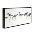 thumbnail image 2 of Stupell Industries Beach Bird Sandpipers Minimal Grey White Painting, 13 x 30,Design by Avery Tillmon, 2 of 5