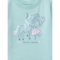 thumbnail image 3 of Garanimals Baby Girl Graphic Tee with Long Sleeves, Sizes 0-24 Months, 3 of 4