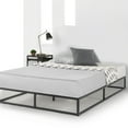 thumbnail image 2 of Mellow Modernista 10" Metal Platform Bed with Wooden Slats, Black, King, 2 of 6