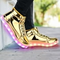 thumbnail image 6 of Light Up Shoes Men Women LED Shoes High Top Adult Light Up Sneakers Glow in The Dark Shoes with USB Recharging for Dancing Parties, 6 of 13