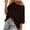 *1-Black, variant on Women’s Off Shoulder Crochet Knit Top,Ladies Short Sleeve Hollow Out Blouse,Casual Summer Beach Cover Up Sweater For Women,Navy,S-2XL