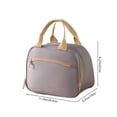 thumbnail image 3 of Oxford Insulated Lunch Tote Bag - Hot & Cold Cooler Bag, Portable with Front Pocket for Work, Picnic, 3 of 6
