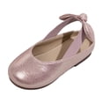 thumbnail image 3 of Viluyesy Girls Dress Shoes Closed Toe Soft Sole Bow Princess Party Shoes for Kids Pink Size 9 Toddler, 3 of 10