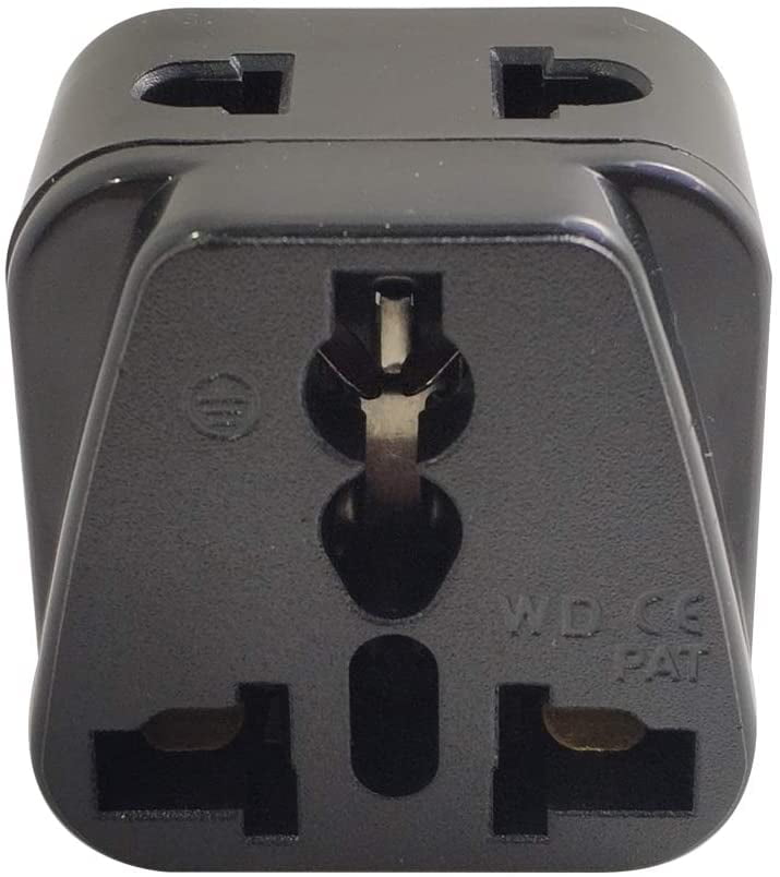 WD-6-WT ZOER Universal Travel Adapter Power Plug Converter from UK/EU/AU Plug to USA/Canada Plug