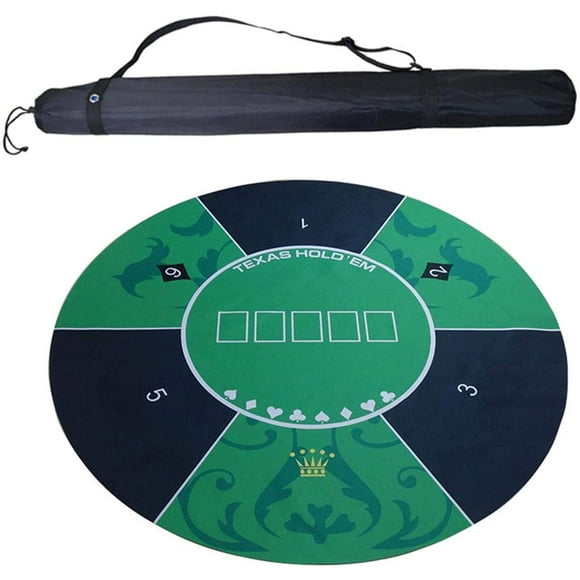 KSCD Poker Mat KSCD Playing Surface Poker Table Top Portable Table Top Car Game Mat with Carrying BagDiameter 120cm