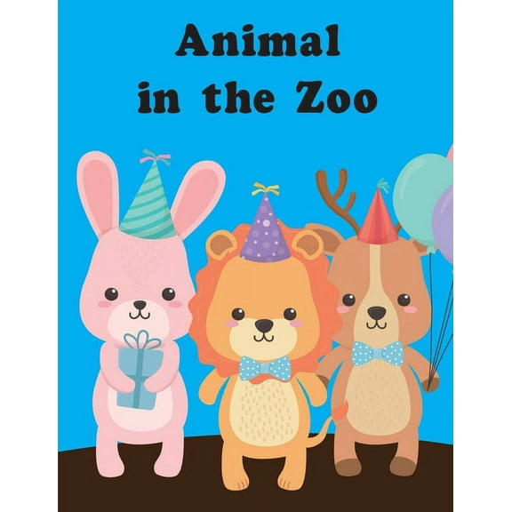 Animal in the Zoo: A Coloring Pages with Funny and Adorable Animals Cartoon for