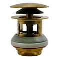 thumbnail image 3 of Westbrass Integrated Overflow Coarse Thread Tip-Toe Drain with PVC Adapter, Brushed Bronze, 3 of 8