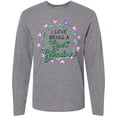 thumbnail image 3 of Inktastic I Love Being a Great Grandma- Circle of Hearts Long Sleeve T-Shirt, 3 of 5