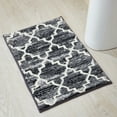 thumbnail image 5 of Better Trends 2-Piece Bathroom Rug Set, 17"x24" & 20"x20", 100% Cotton Soft, Water Absorbent, Non-Slip Bath Mat Machine Washable - Ideal for Sink, Toilet Base, Tub or Shower Savio Collection - Gray, 5 of 7