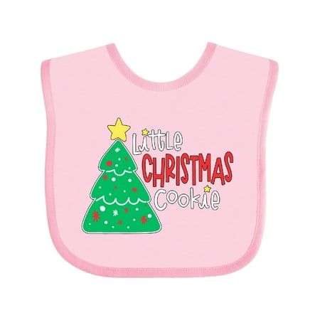 

Inktastic Little Christmas Cookie Design with Christmas Tree Gift Baby Boy or Baby Girl Bib