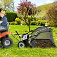 thumbnail image 4 of Costway 48" Tow-Behind Lawn Sweeper with 27 Cu.FT Large-Capacity Hopper Bag for Yard, 4 of 10