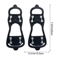 thumbnail image 3 of Elastic Ice Claw Skidproof Shoe Covers Snow Grip Shoe Covers 8-Spike Ice Grip Shoe Covers Outdoor Hiking Shoe Inserts, 3 of 6