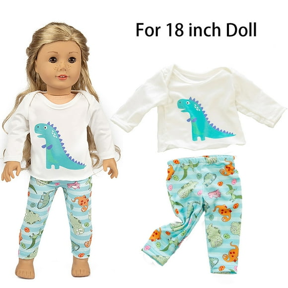 EGNMCR Cute Clothes Pajamas Girl Toy For 18 inch Doll Accessory Gril's Toy, Christmas Gifts for Kids
