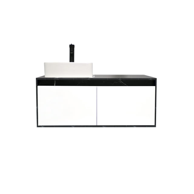 Gabinete Flotante Para Baño Con Lavamanos Y Llave OLIVIA