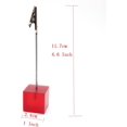 thumbnail image 2 of ‎SHBOTO  Resin Cube Base Note Clip, Alligator Clip Card Table Stand Holder for Wedding Party or Meeting Displaying Alligator Clip Note Holder Pack of 10, 2 of 10