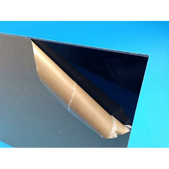 Black Plexiglass Sheet - 3/16" Thick Cast (12" x 12")