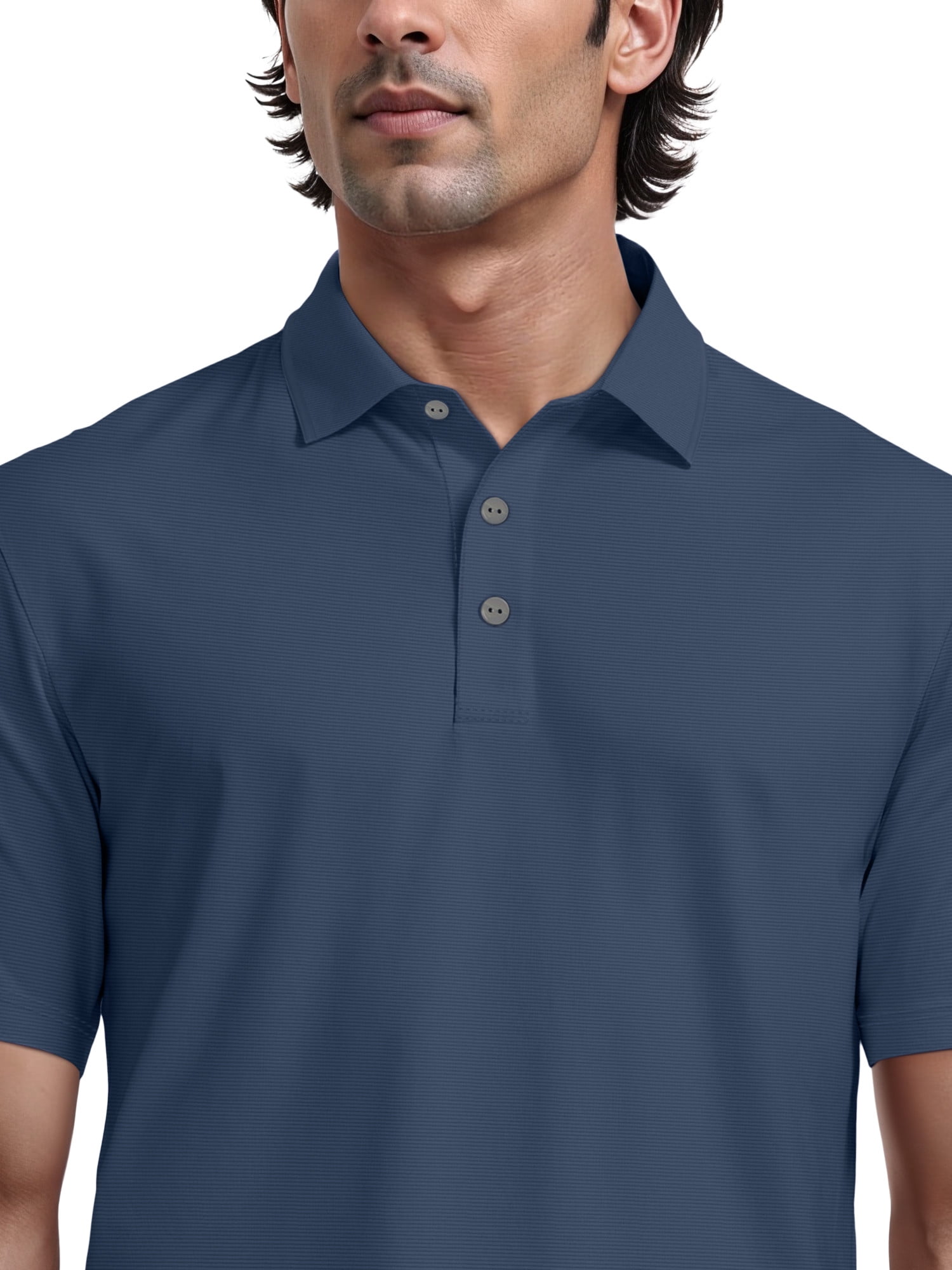 Ben Hogan Men's & Big Men's Performance Solid Polo Shirt with Short Sleeves, Sizes S-5XL