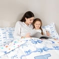 thumbnail image 4 of Manfei Kawaii Ribbon Bow Personalized Initial L Full Size Comforter Sets 3 Pieces for Girls,Romantic Geometric Plaid Bow Tie Bedding Sets for Kids Teens,Ultra Soft Home Decor, 4 of 6