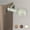 Pearl White, variant on 1 in. Chloe Faux Wood Curtain Rod with 48 to 84 in. Extension, Dark Walnut