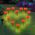 thumbnail image 4 of Vikakiooze Sizzling savings, Solar Heart Light Heart Shaped Light Garden Decor Atmosphere Light Ground Inserting Lamp, 4 of 6