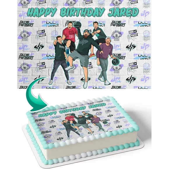 Cakecery Sport Perfect Edible Cake Image Topper Birthday Cake Banner 1/4 Sheet