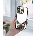 thumbnail image 5 of FINCIBO Soft Rubber Protector Cover Case for Apple iPhone 14 Pro Max 6.7" 2022, Animal Siamese Kitten Cat, 5 of 5