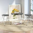 thumbnail image 3 of Costway 3 PCS Portable Folding Stools Lightweight Fishing Stool with 330 lbs Limited, 3 of 10