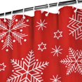 thumbnail image 4 of Winter Christmas Shower Curtain for Bathroom Xmas Forest Rustic Farmhouse Triangle Tree Bathroom Curtain Waterproof Simple Shower Curtain Hooks Included,72x72Inch, 4 of 5