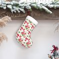 thumbnail image 6 of Salouo Strawberry1 Print Christmas Stockings,Large Xmas Stocking Set of 1 Holiday and Farmhouse Stocking for Christmas Holiday Party Decoration(17.7*11 Inch), 6 of 7