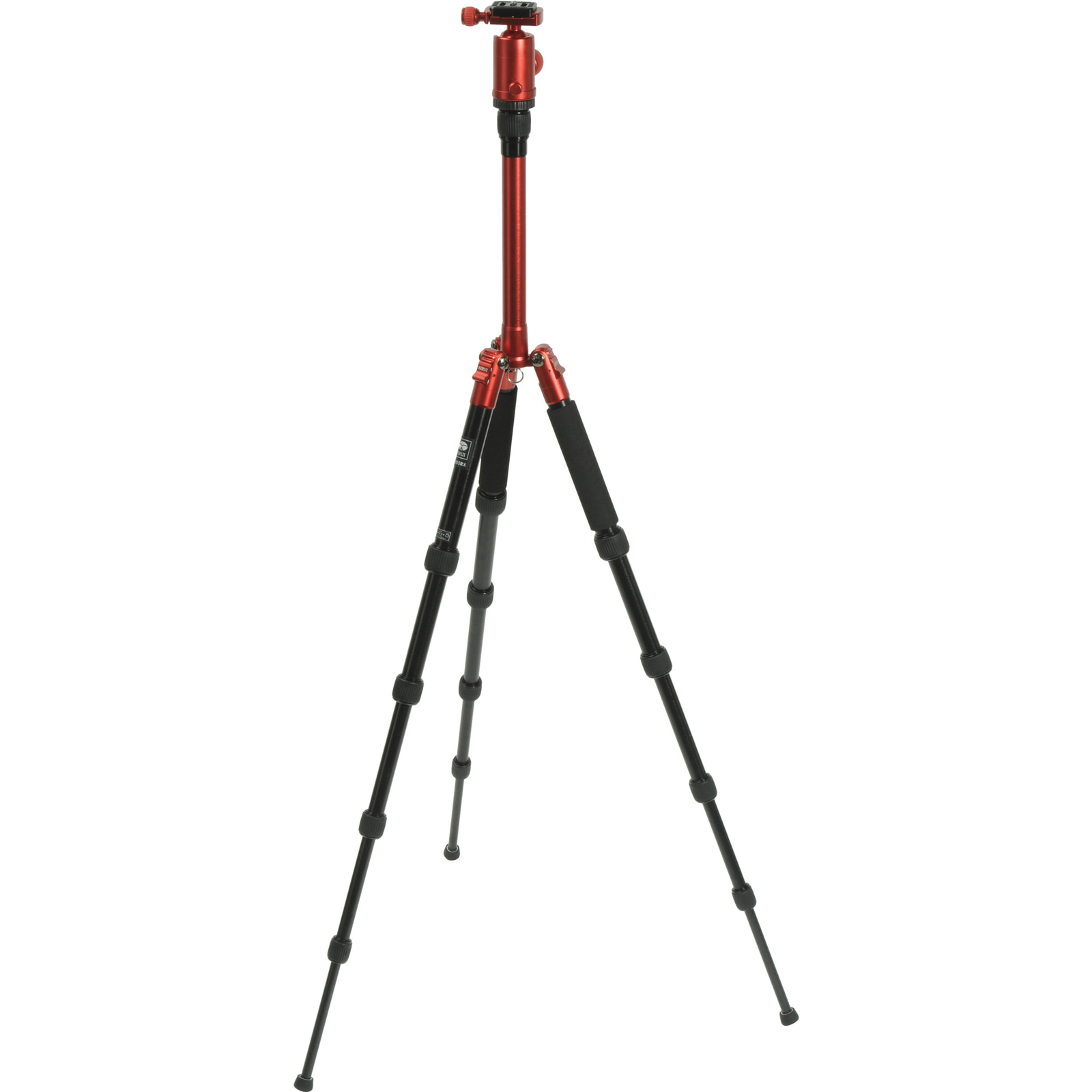 Sirui T-005X 54" Aluminum Alloy Tripod with C-10X Ball Head & Case (Red) - image 3 of 4