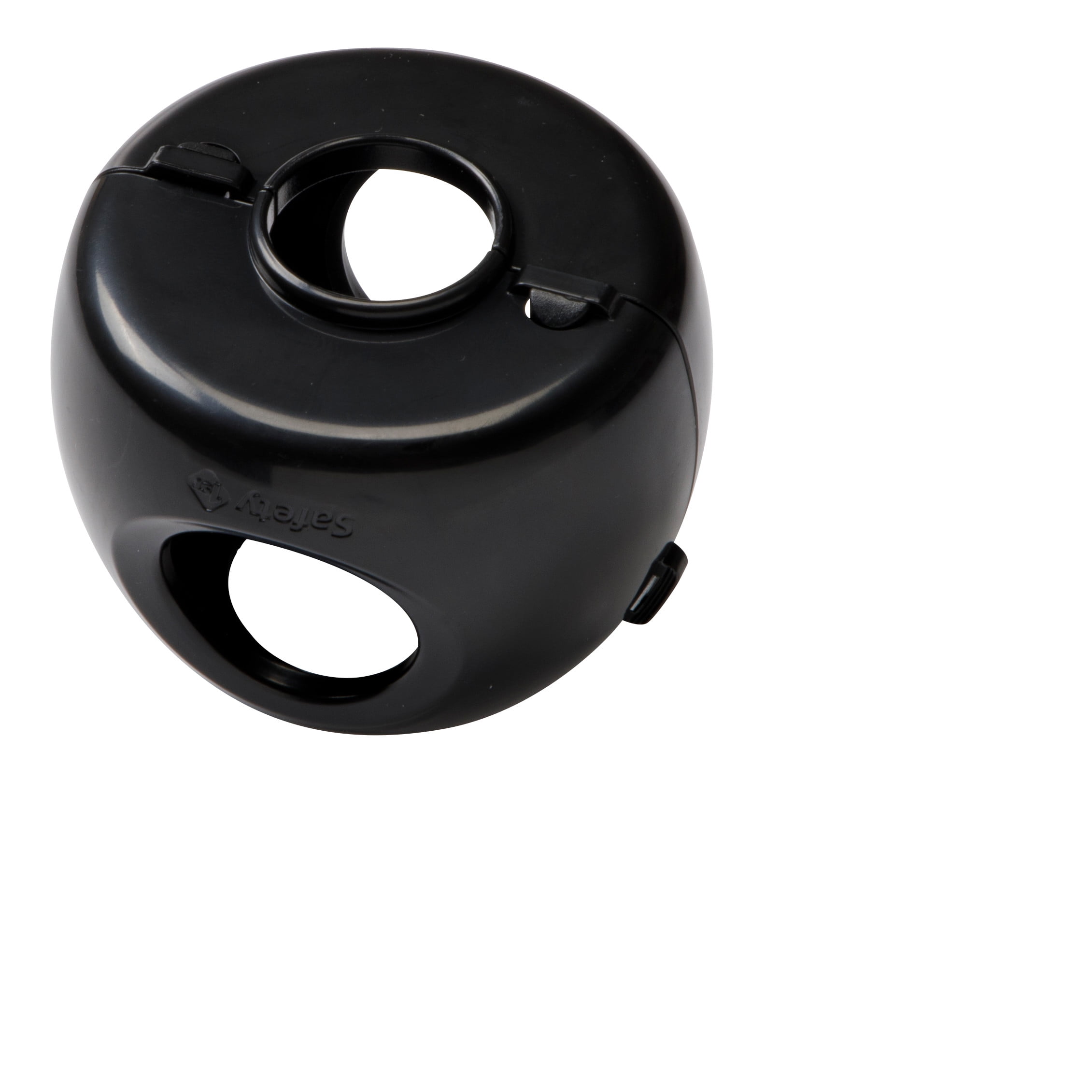 Safety 1st Parent Grip Door Knob Covers for Childproofing, Black, 3 Pack
